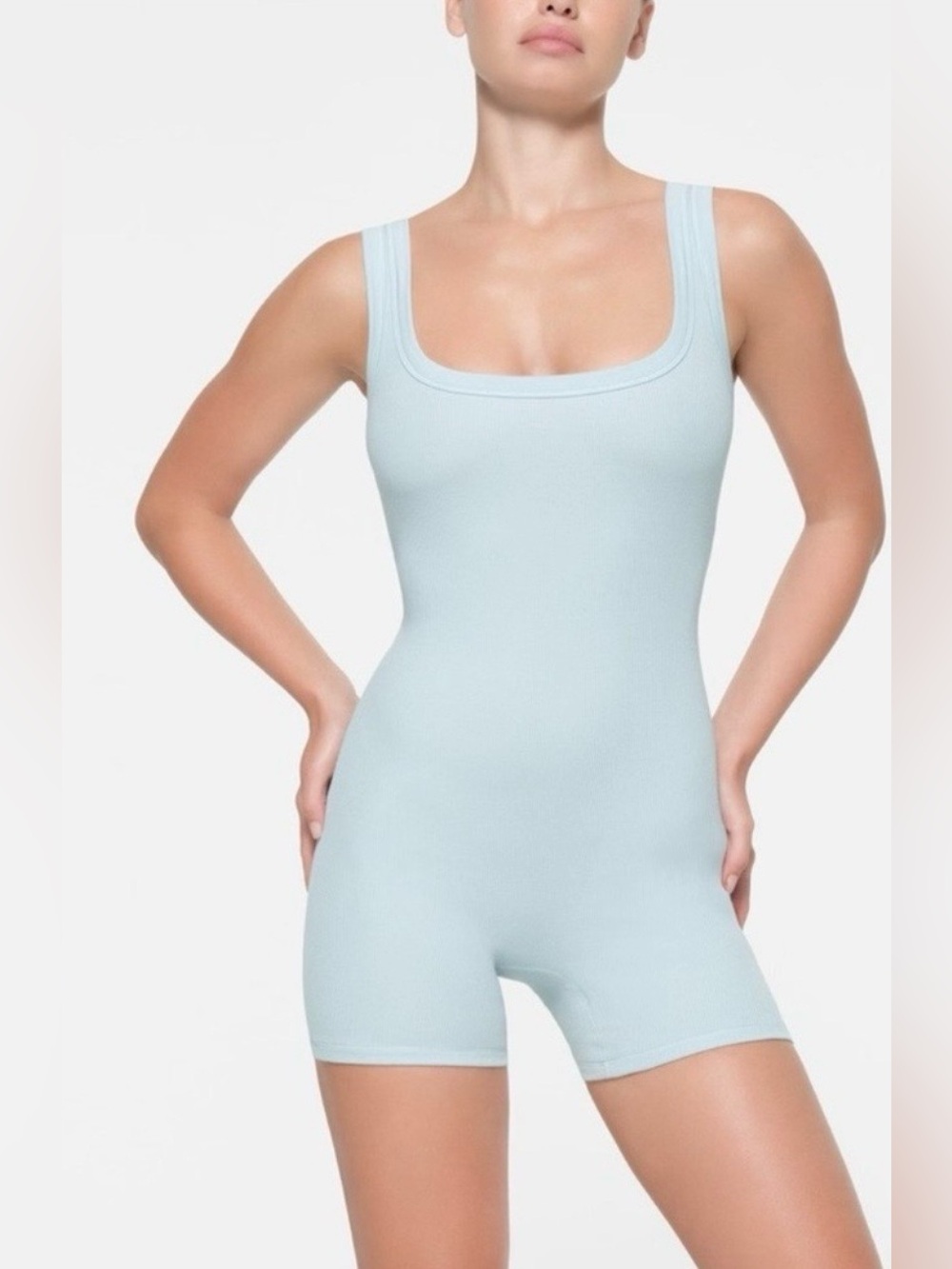New SKIMS Ribbed Jumper Shade Powder Blue